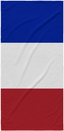 French Flag Beach Towel (480x480), Png Download