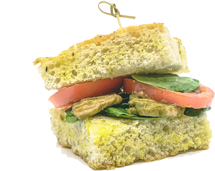 Pesto Chicken Panini - Fast Food (558x558), Png Download