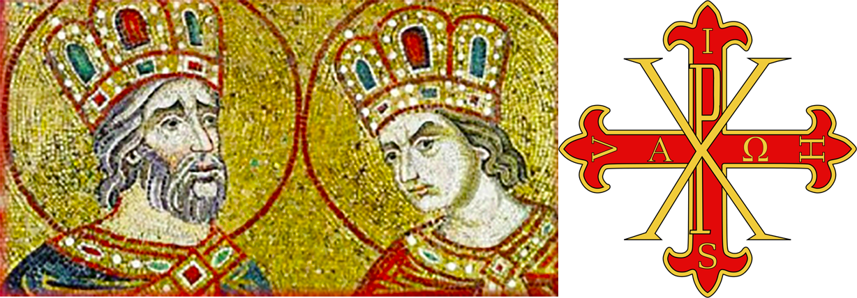 Red Cross Of Constantine Alfreton Conclave - Emperor Constantine In Mosaic (1228x428), Png Download