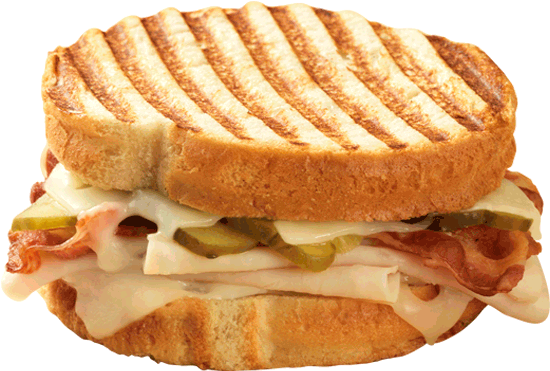 Turkey, Bacon, Swiss Panini - Turkey Bacon (560x560), Png Download