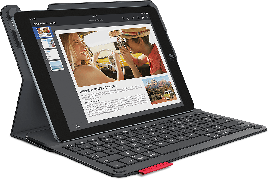 Logitech Type For Ipad Air - Logitech Type+ Protective Case With Integrated Keyboard (1200x1200), Png Download