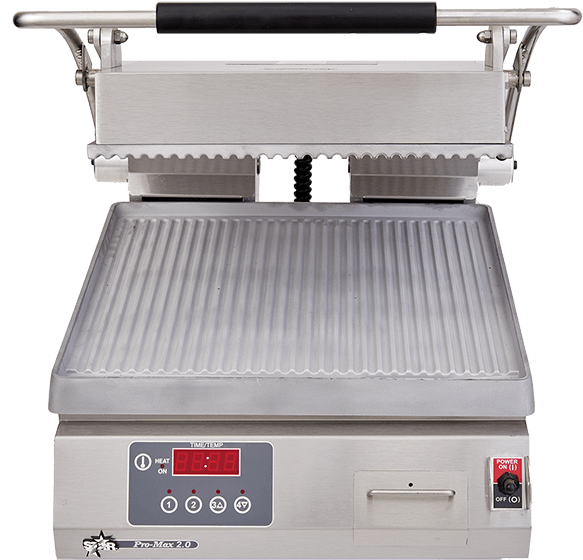 Aluminum And Cast Iron Sandwich Grills Perform Differently - Grilling (600x600), Png Download