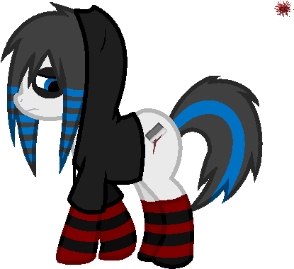 X My Little Emo X By Circuscannibal-d45l7rr - Emo Mlp Cutie Marks (441x389), Png Download