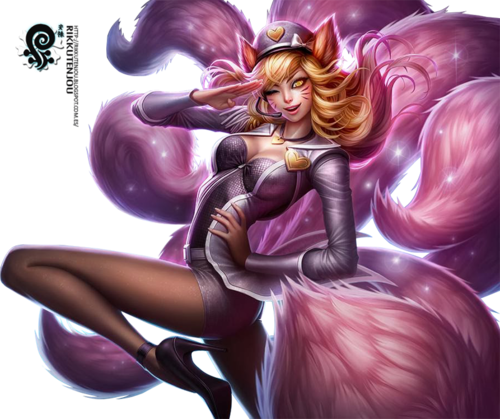 Ahri, League Of Legends, And Lol Image - Popstar Ahri Render (500x419), Png Download