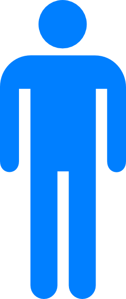 How To Set Use Large Man Bathroom Sign Transparentback (252x595), Png Download