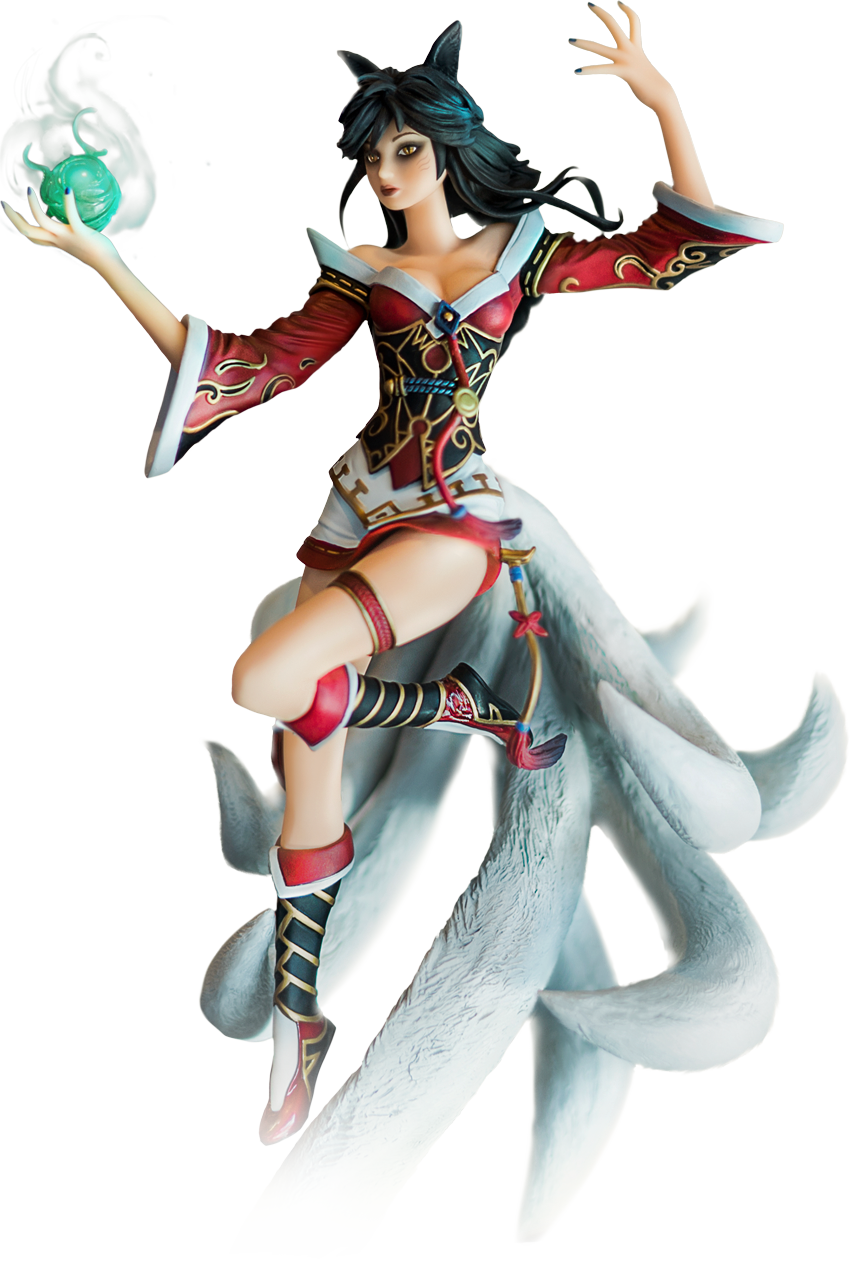 Ahri New Dawn Statue (851x1262), Png Download