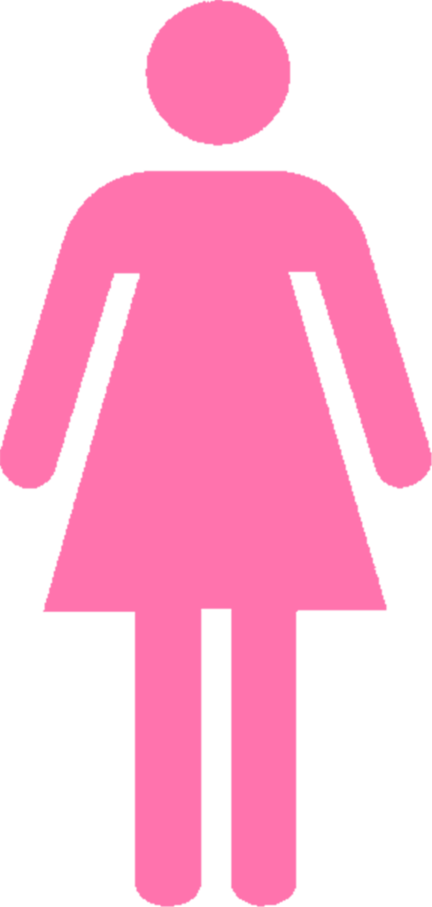 Girl Bathroom Sign2 - Templates Para Destaques Do Instagram (488x1024), Png Download