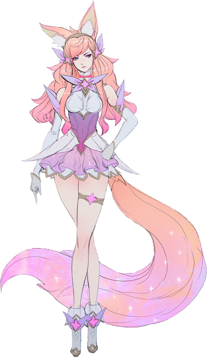 Star Guardian Ahri Concept By Zeronis 2 Hd Wallpaper - Star Guardian Ahri Concept (848x1512), Png Download