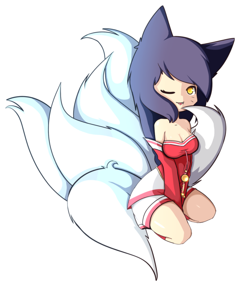 Ahri The Nine-tailed Fox - Cutest Ahri Sketch (826x968), Png Download