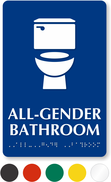 Zoom, Price, Buy - Gender Neutral Bathroom Toilet (538x800), Png Download