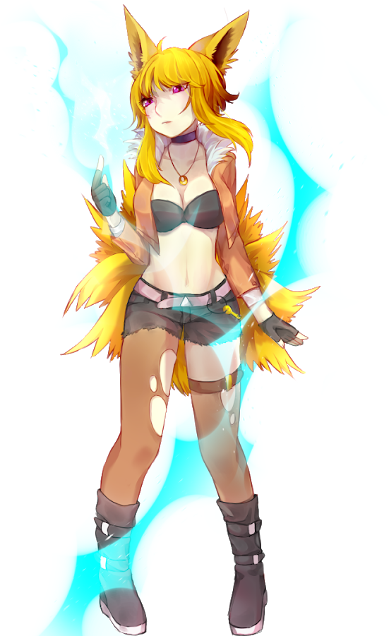 Jolteon As Ahri Fanart - League Of Pokemon #2 Sylveon As Ahri Fanart (1600x900), Png Download