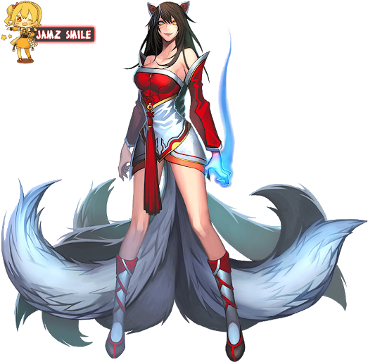Photo - Anime Ahri (530x528), Png Download