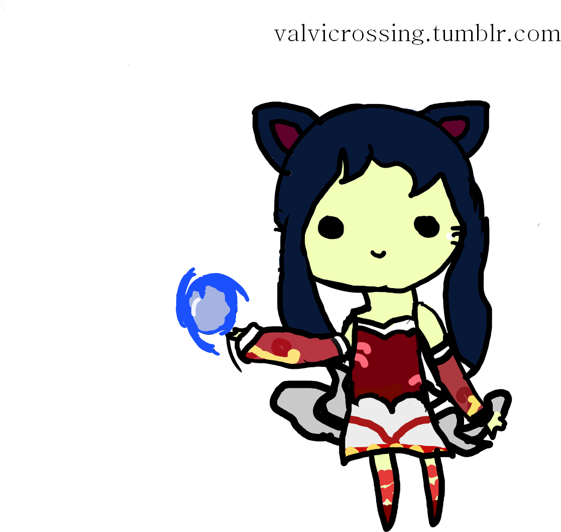 Ahri Drawing - Portable Network Graphics (1600x1200), Png Download