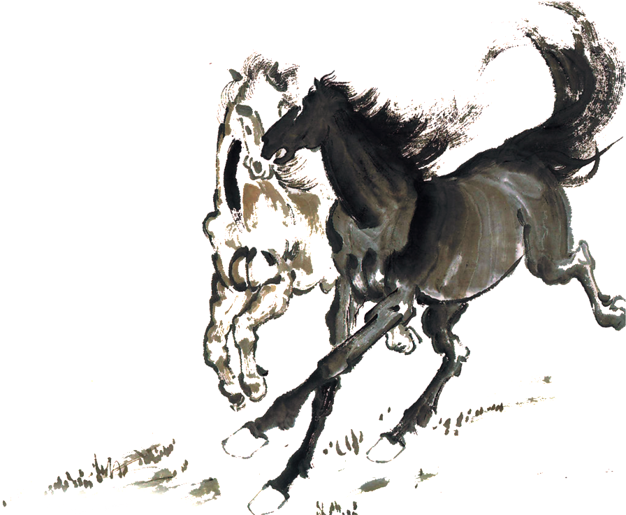 Abstract Elements About Looking For The Maxima,decorative - Chinese Zodiac Sig Painting (1024x785), Png Download