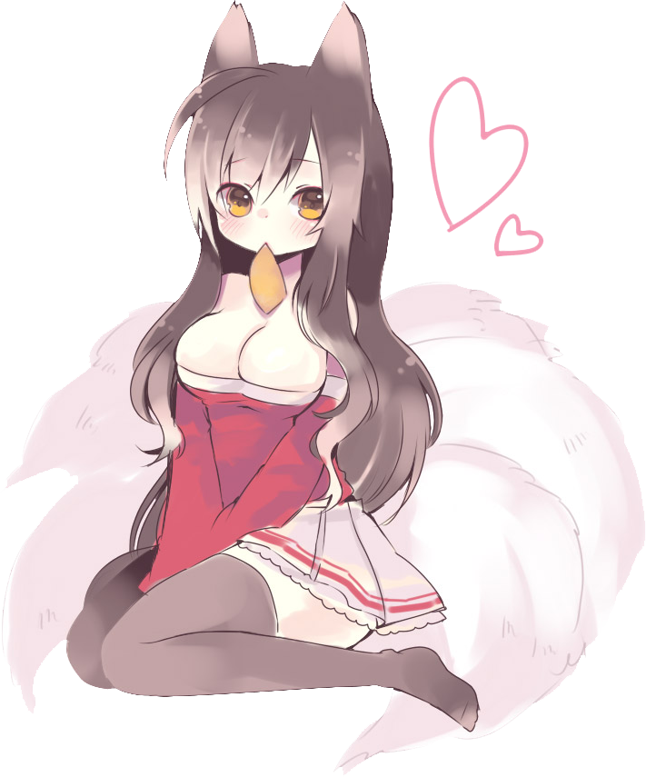 Ahri Or Veigar Ahri Cuz She's Just All Around Useful - 九 尾 動漫 (711x855), Png Download