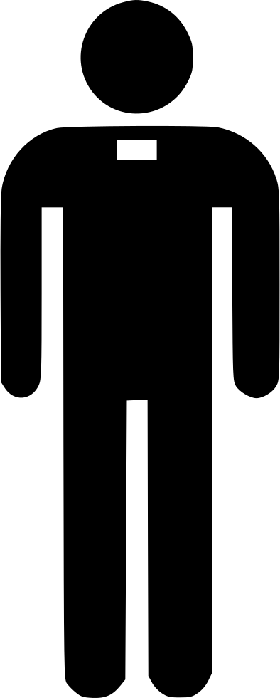 Person Worker Profession Work Job Comments - Person Clipart Black And White (394x980), Png Download