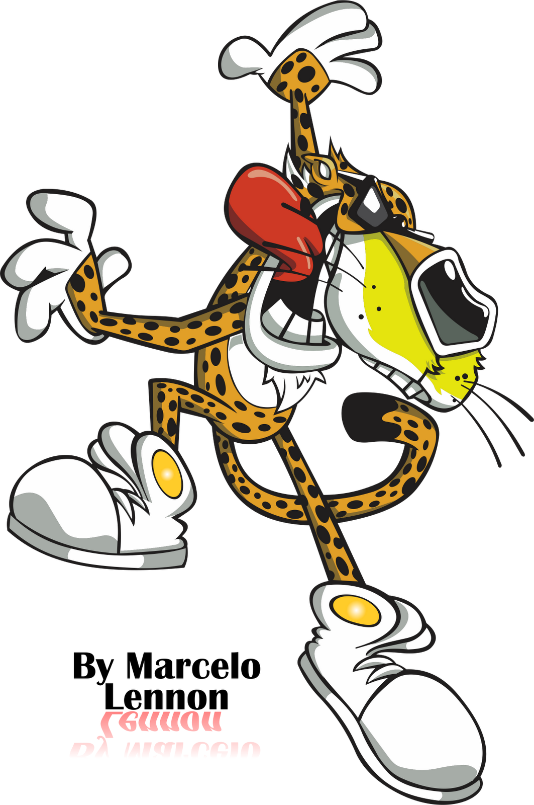 Cheetos By Feroojaws On Deviantart - Chester Cheetos (1063x1600), Png Download
