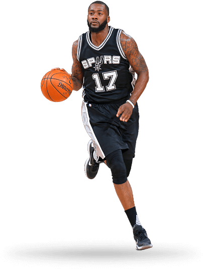 Jonathon Simmons - Spurs Players Basketball Png (440x700), Png Download