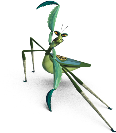 Children's Book Illustration Mantis - Kung Fu Panda 2 Mantis (400x560), Png Download