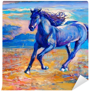 Little Blue Horse (400x400), Png Download