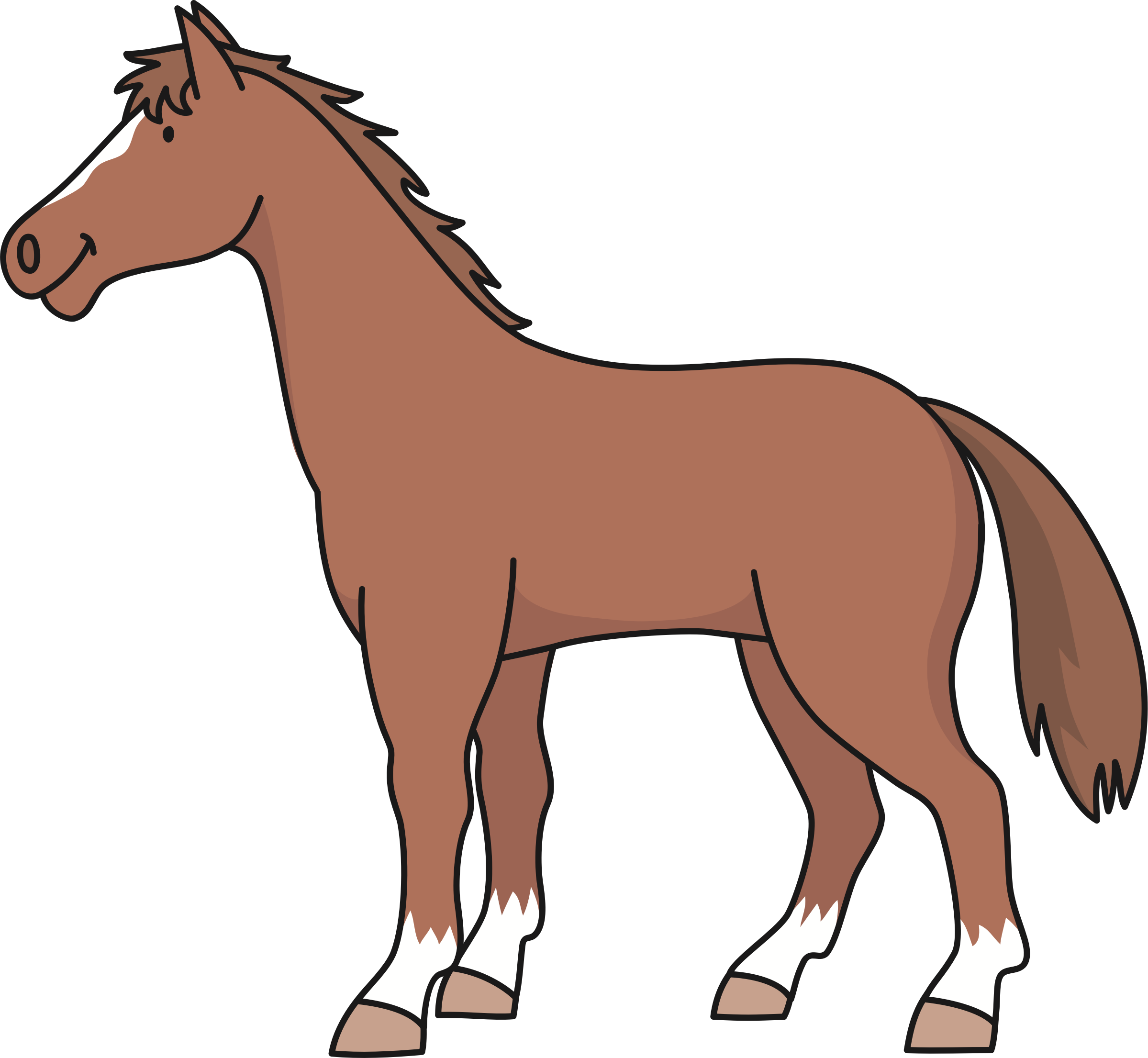 Big Image - Horse (2399x2211), Png Download