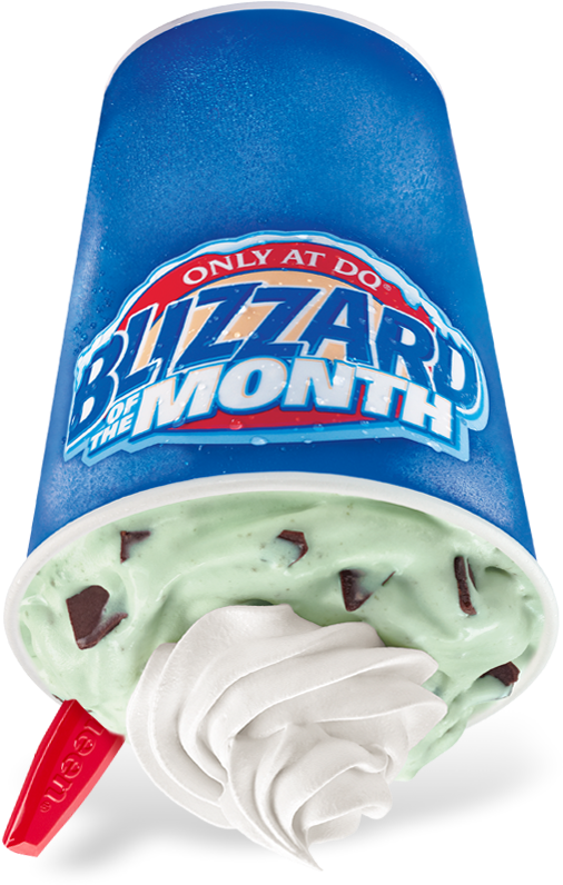 Blizzard Bom Mousse Pie Upside Down Dairy Queen Store (810x810), Png Download