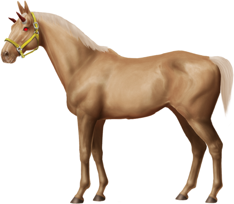 Devil Horse - Baby Horse Png (1024x815), Png Download