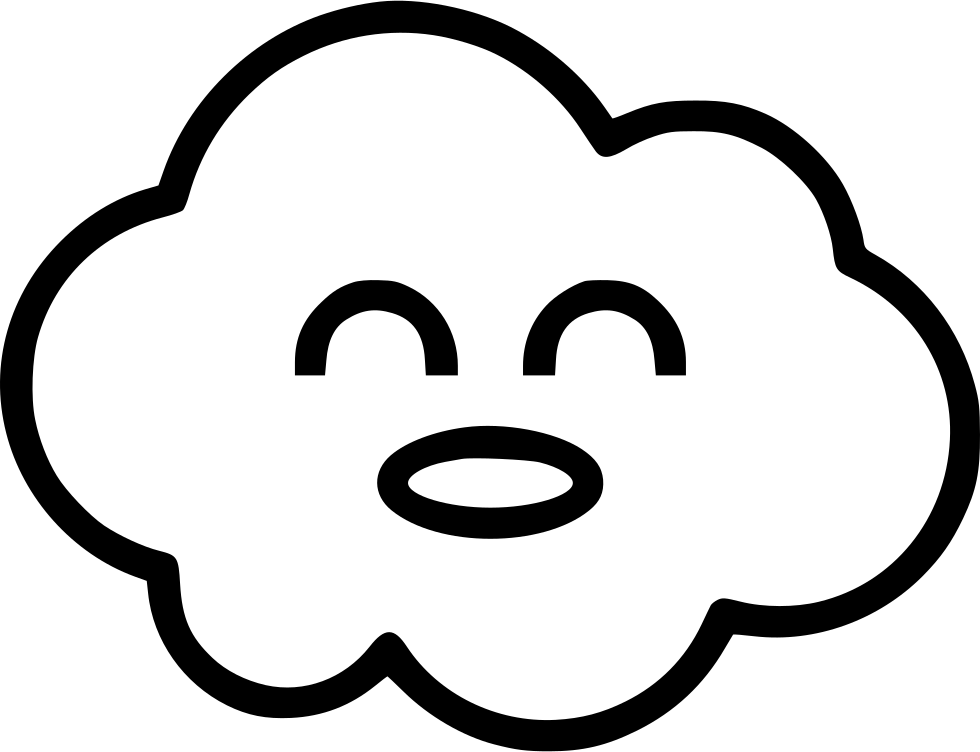 Cloud Happy Kid - Happy Cloud Png Icon (980x752), Png Download