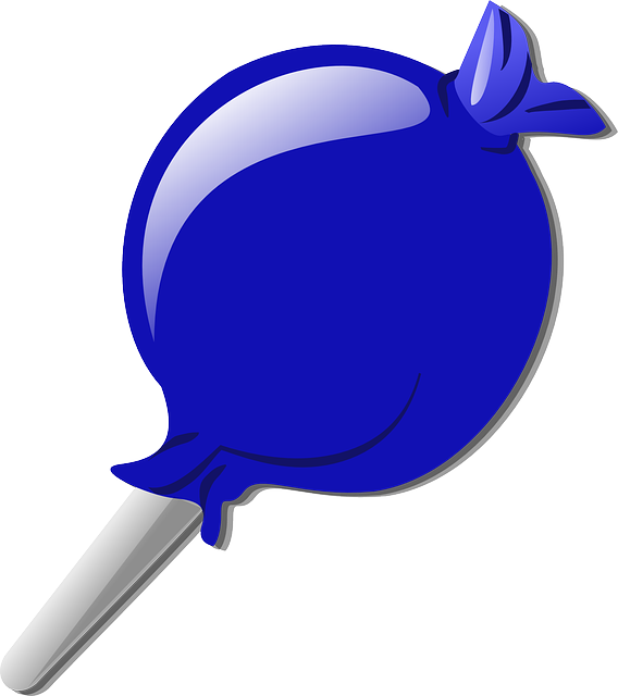 9 Dec - Blue Lolly (568x640), Png Download