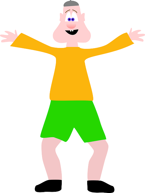 Green, Open, Happy, Kid, Kids, Face, Orange, Body, - Kid Clipart (479x640), Png Download