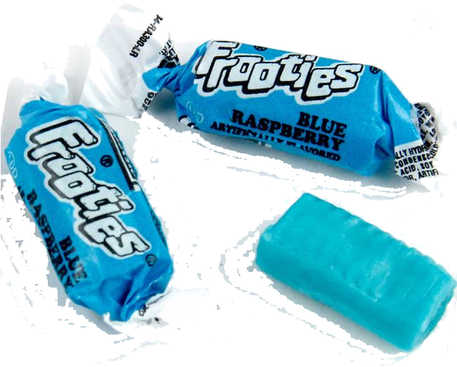 Frooties Blue Raspberry Chewy Candy 242 Lb Bulk Bag - Tootsie Frooties Blue Raspberry (649x649), Png Download
