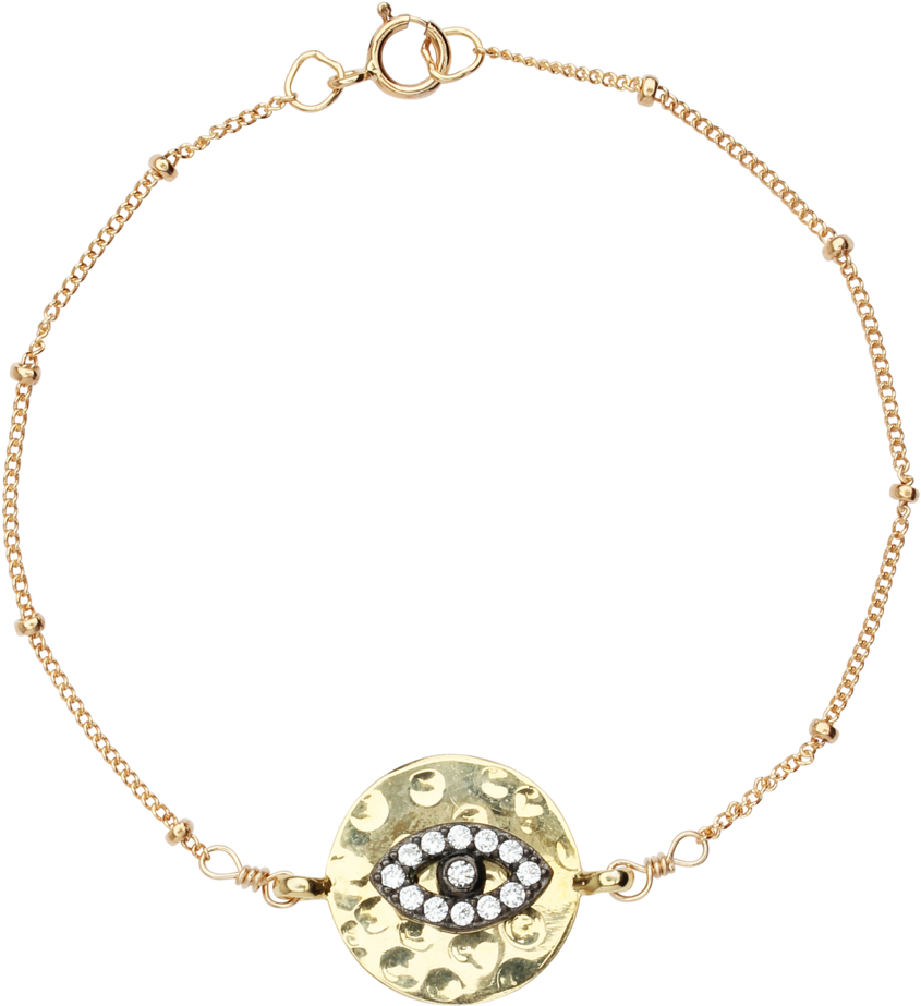 Gunmetal Cz Evil Eye Ball Chain Bracelet - Evil Eye Jewelry (1024x1024), Png Download