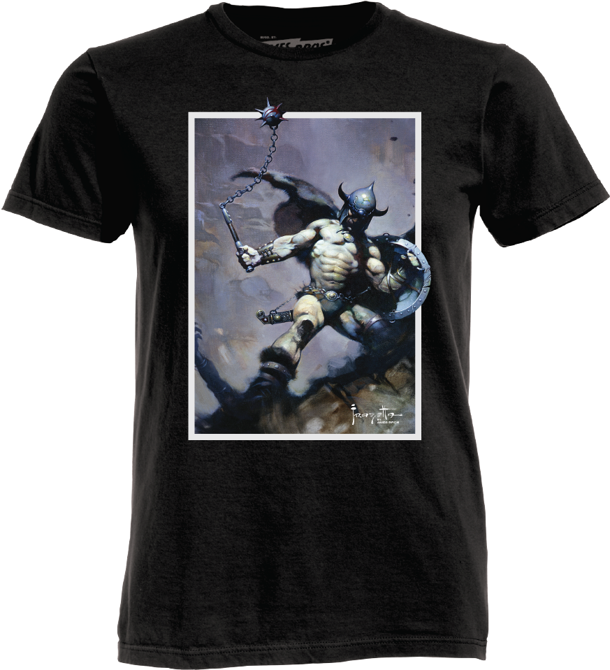 Warrior With Ball And Chain By Ames Bros - D20 Wilderlands Of High Fantas (1000x1000), Png Download