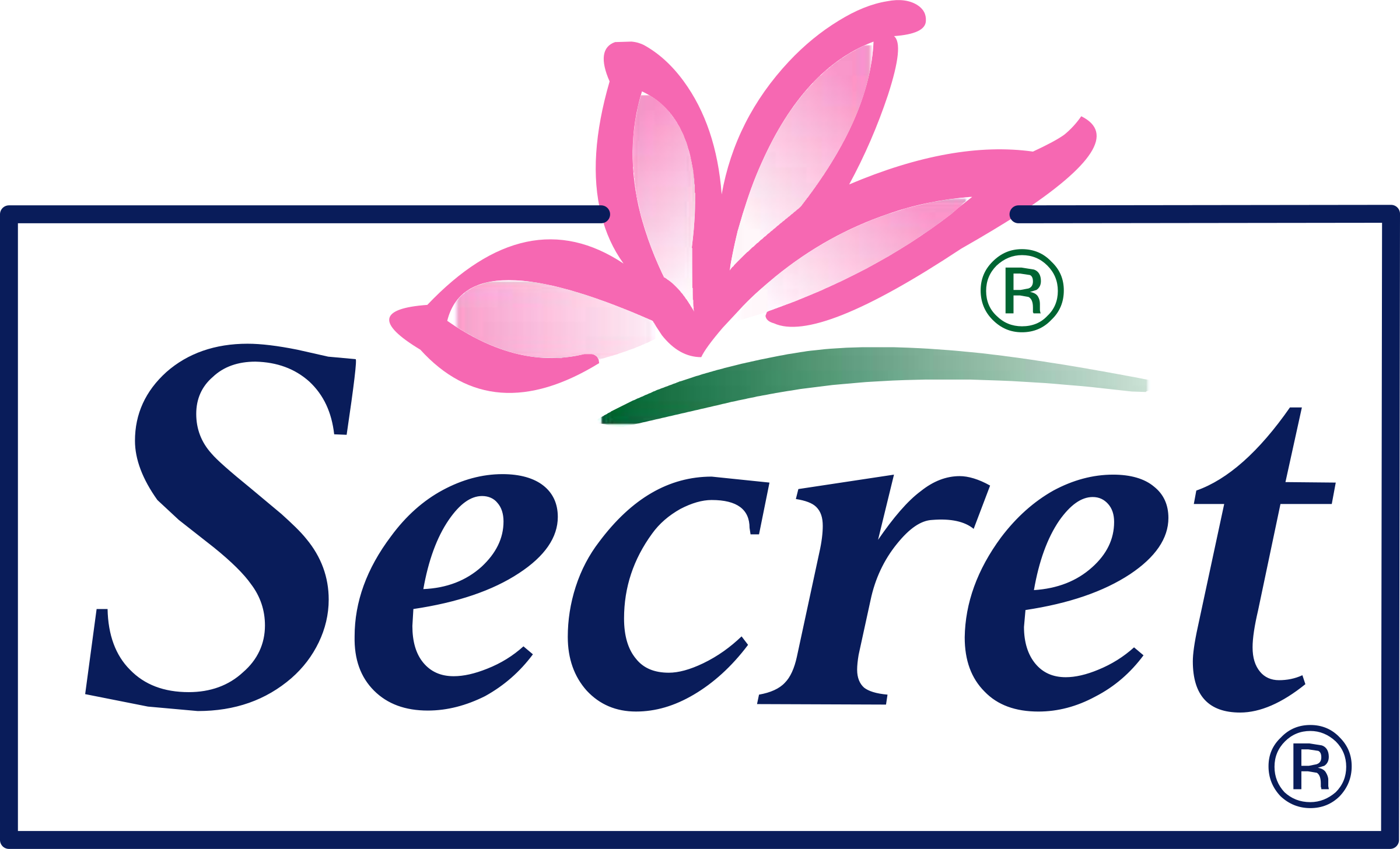 Secret Logo Png Transparent - Secret Deodorant Logo (2400x1456), Png Download