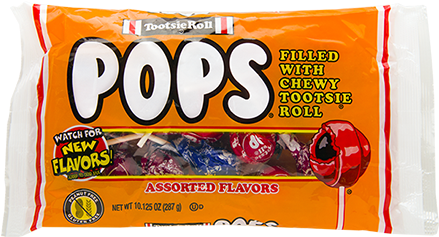 Some Designs Pack A Lot Of Personality - Tootsie Roll Pop Bag (438x328), Png Download