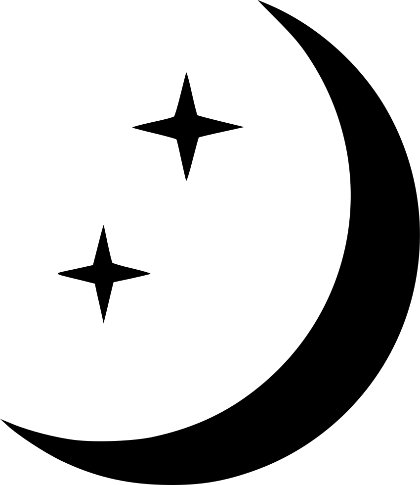 Moon And Stars - Emblem (850x980), Png Download