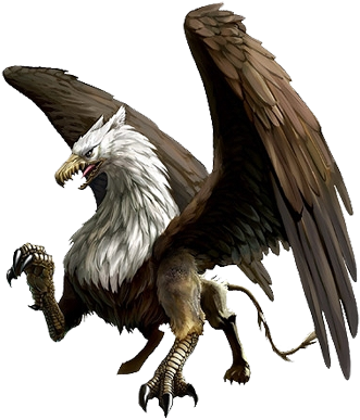 Griffin - Griffin Mythical Creatures (350x389), Png Download