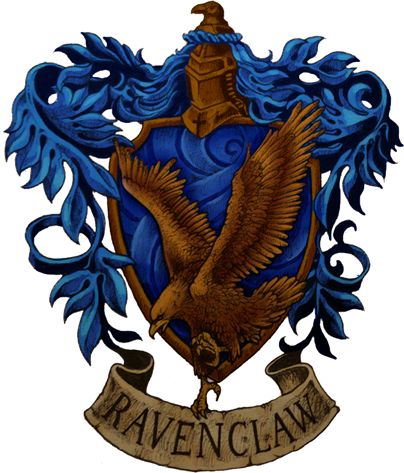 The Accurate Ravenclaw Crest Should Be Blue And Bronze - Ravenclaw House Logo (960x960), Png Download