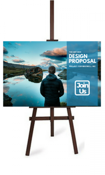 More Views - A3 Wooden Poster Stand (600x600), Png Download