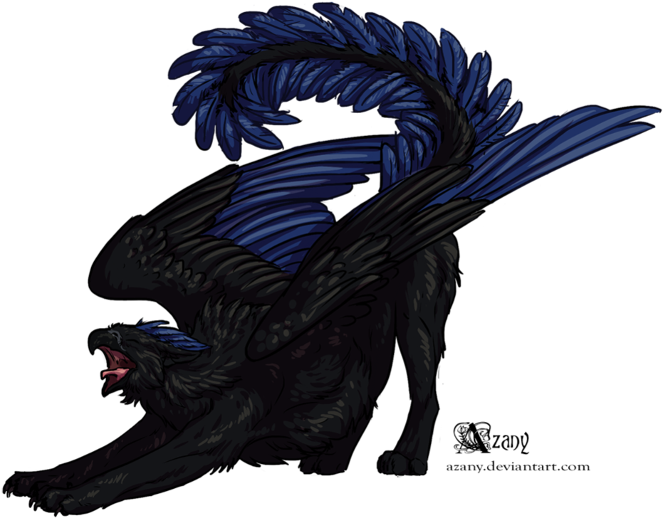 Mythical Creature Griffin Drawing (1023x781), Png Download