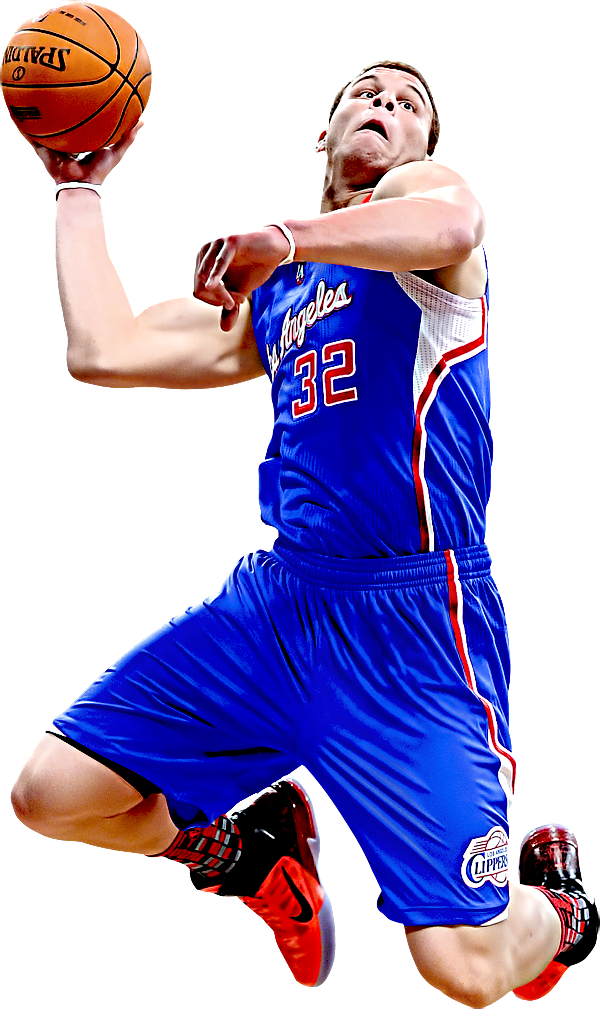 Blake Griffin Dunk Png (600x1009), Png Download