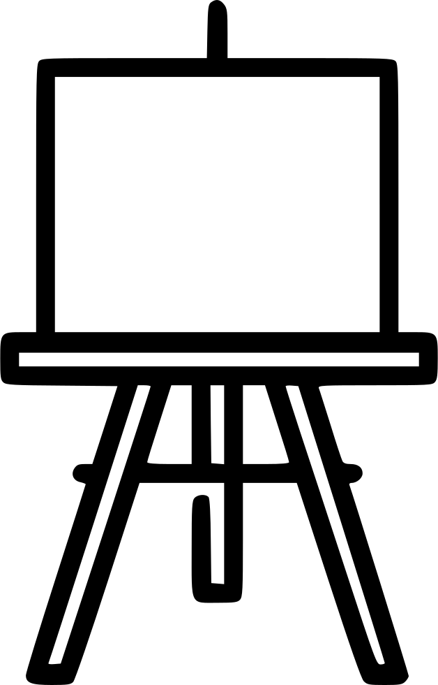 Png File Svg - Easel (628x980), Png Download