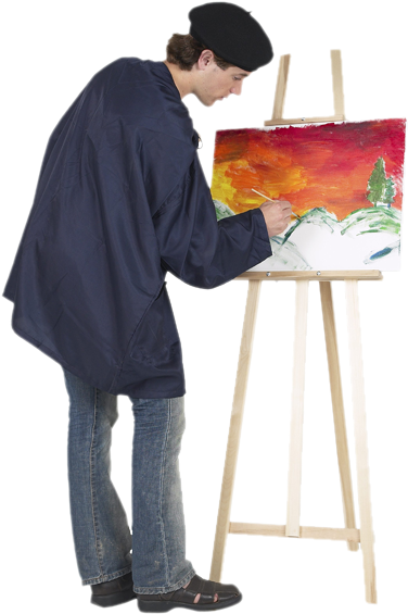 Artist (406x594), Png Download