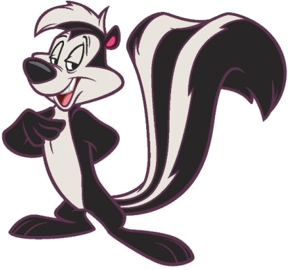 Pew - Looney Tunes Show Pepe Le Pew (432x388), Png Download