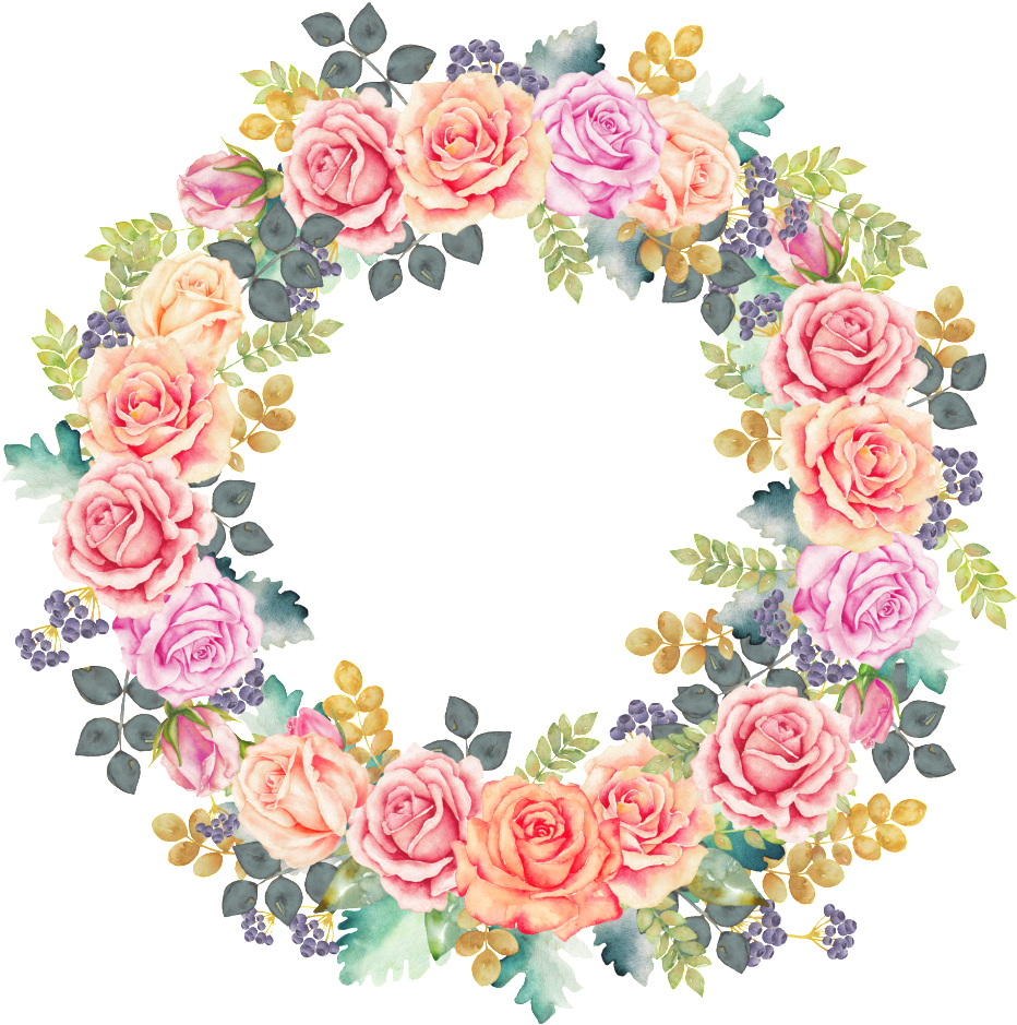 Фото, Автор Scrapich На Яндекс - Coroa De Flores Aquarela Png (800x799), Png Download