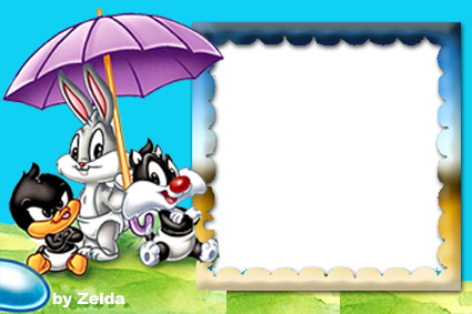 Baby Looney Tunes Birthday Invitation - Baby Looney Tunes For Invitation (425x283), Png Download