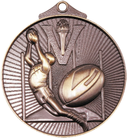 Md912b Bronze Afl Medal 52mm (500x500), Png Download
