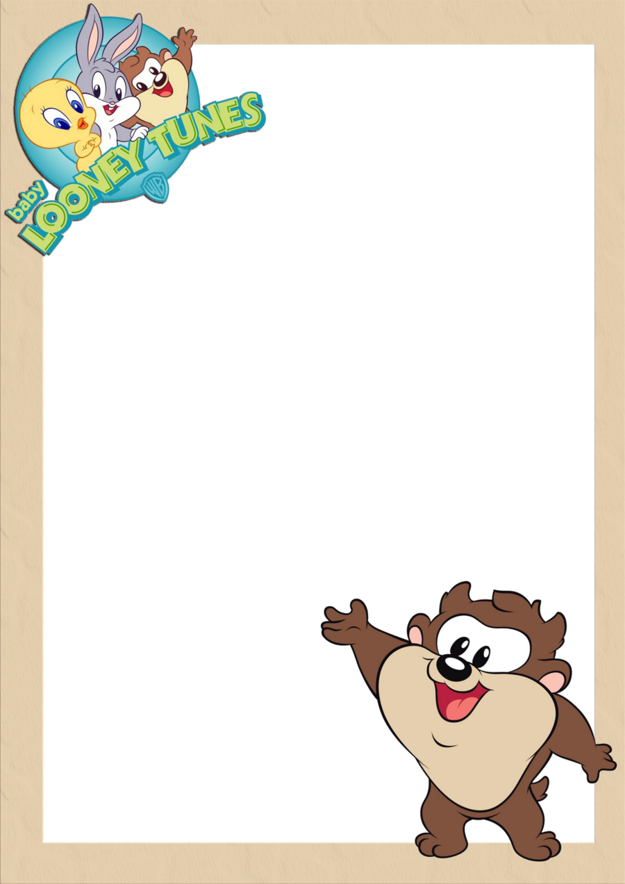 Baby Looney Tunes Clipart Tasmanian Devil Tweety Daffy - Tasmanian Devil Cartoon Baby (900x1273), Png Download