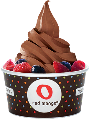 Sweet & Creamy Treats - Red Mango Frozen Yogurt Chocolate (325x412), Png Download