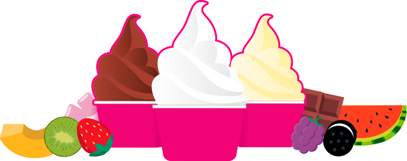 Png Transparent Frozen Yogurt Clipart - Frozen Yogurt Clipart (816x324), Png Download